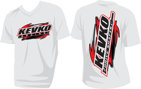 Kevko White Driveshaft Shirt