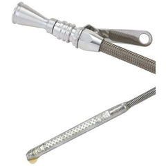 K128LO<br>LoKar Polished Aluminum Dipstick - 1/2-20